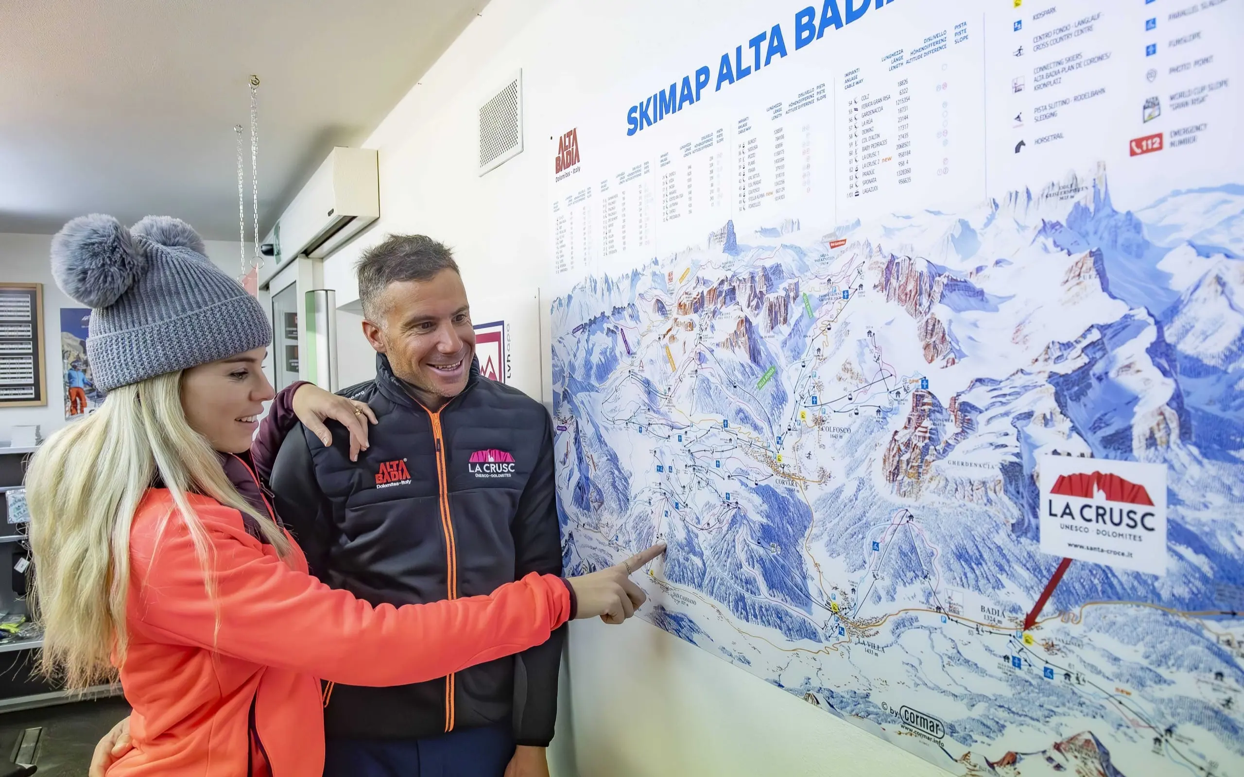 Mappa piste da sci Alta Badia