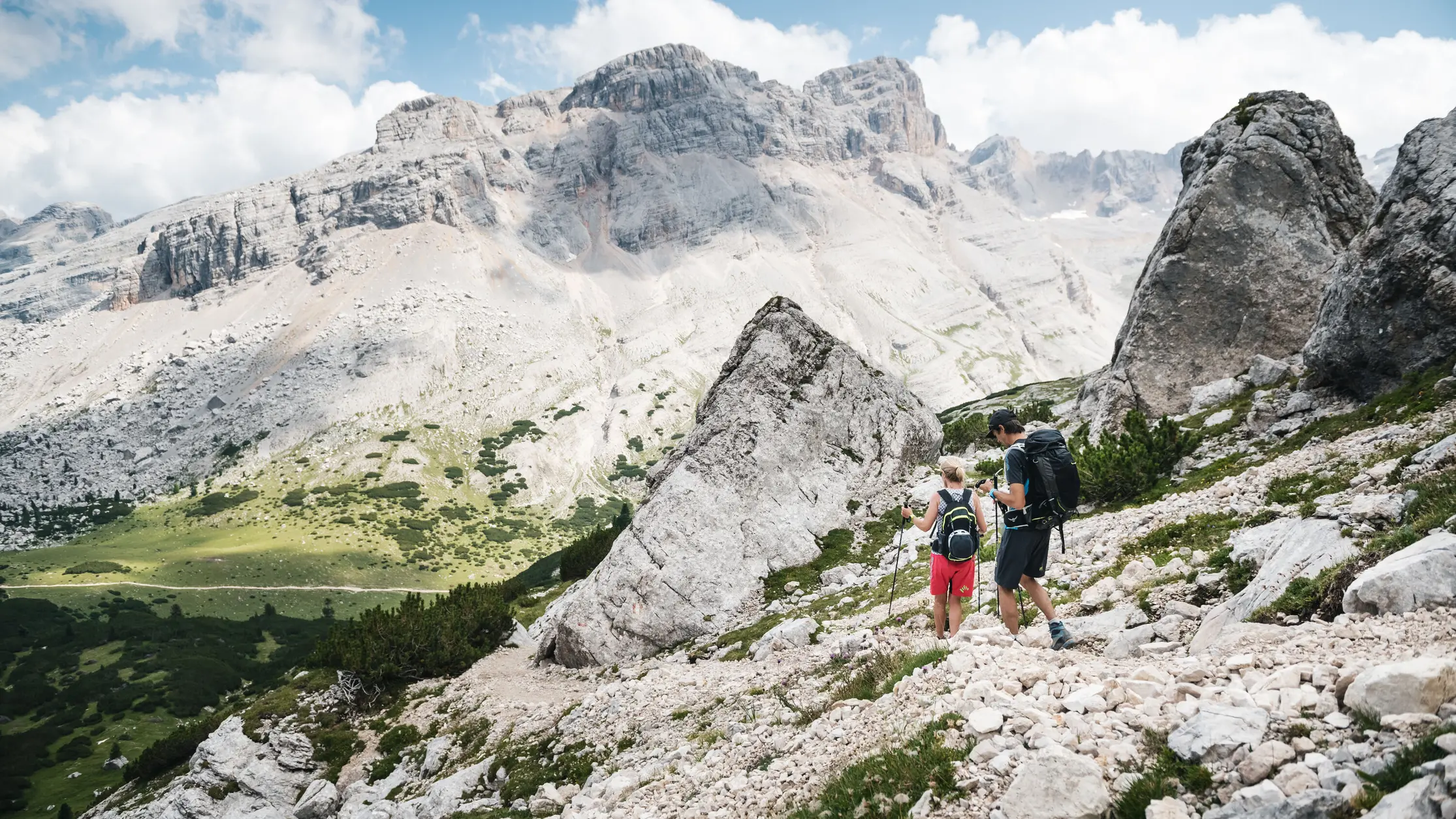 Discesa dalla cima Lavarella