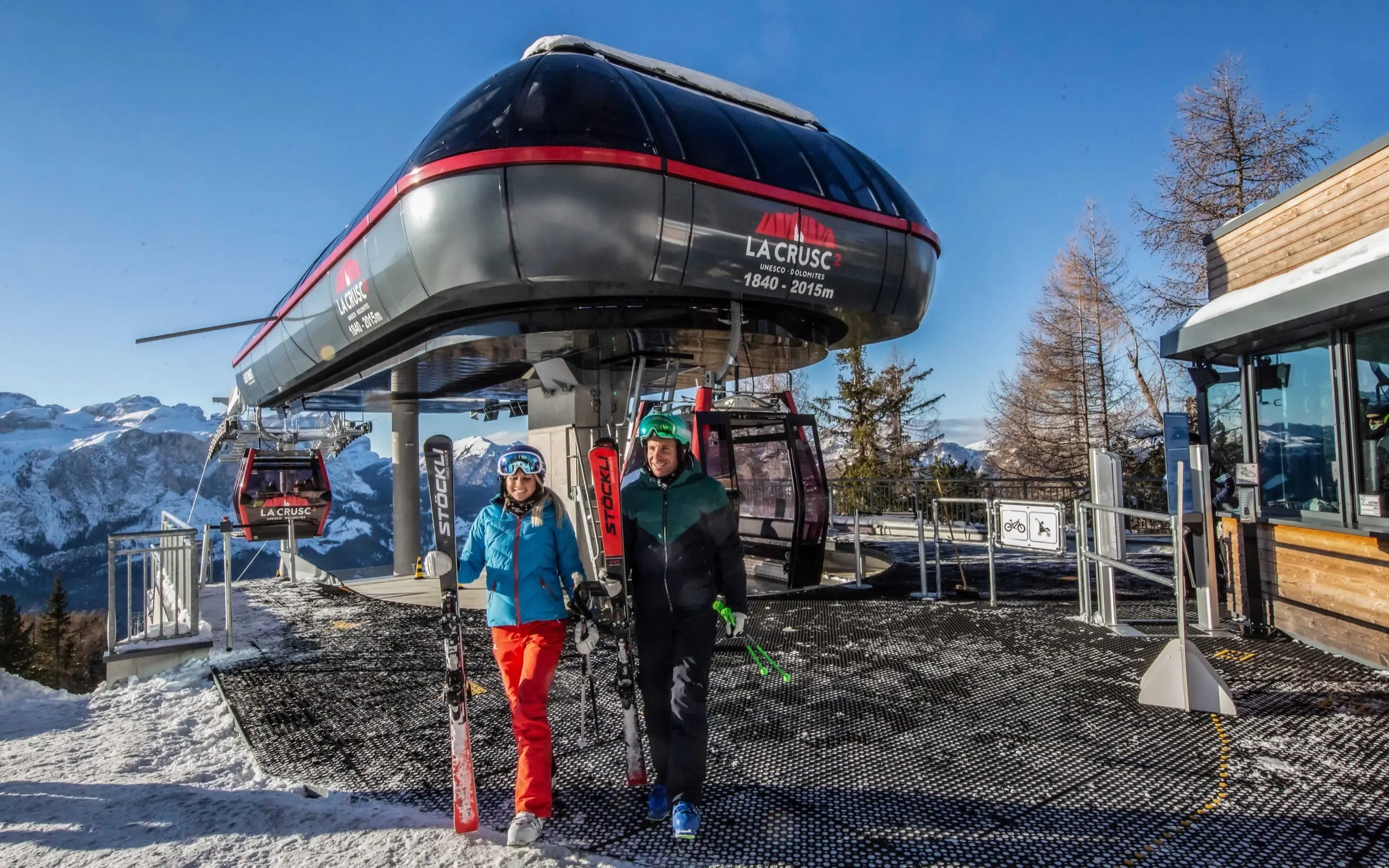 Neue Seilbahn La Crusc 2 im Dolomiti Superski