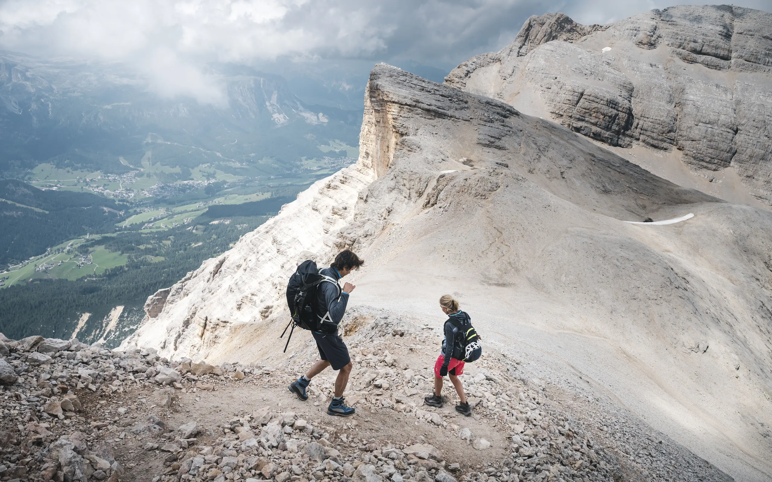 Abstieg von Conturines nach Lavarella