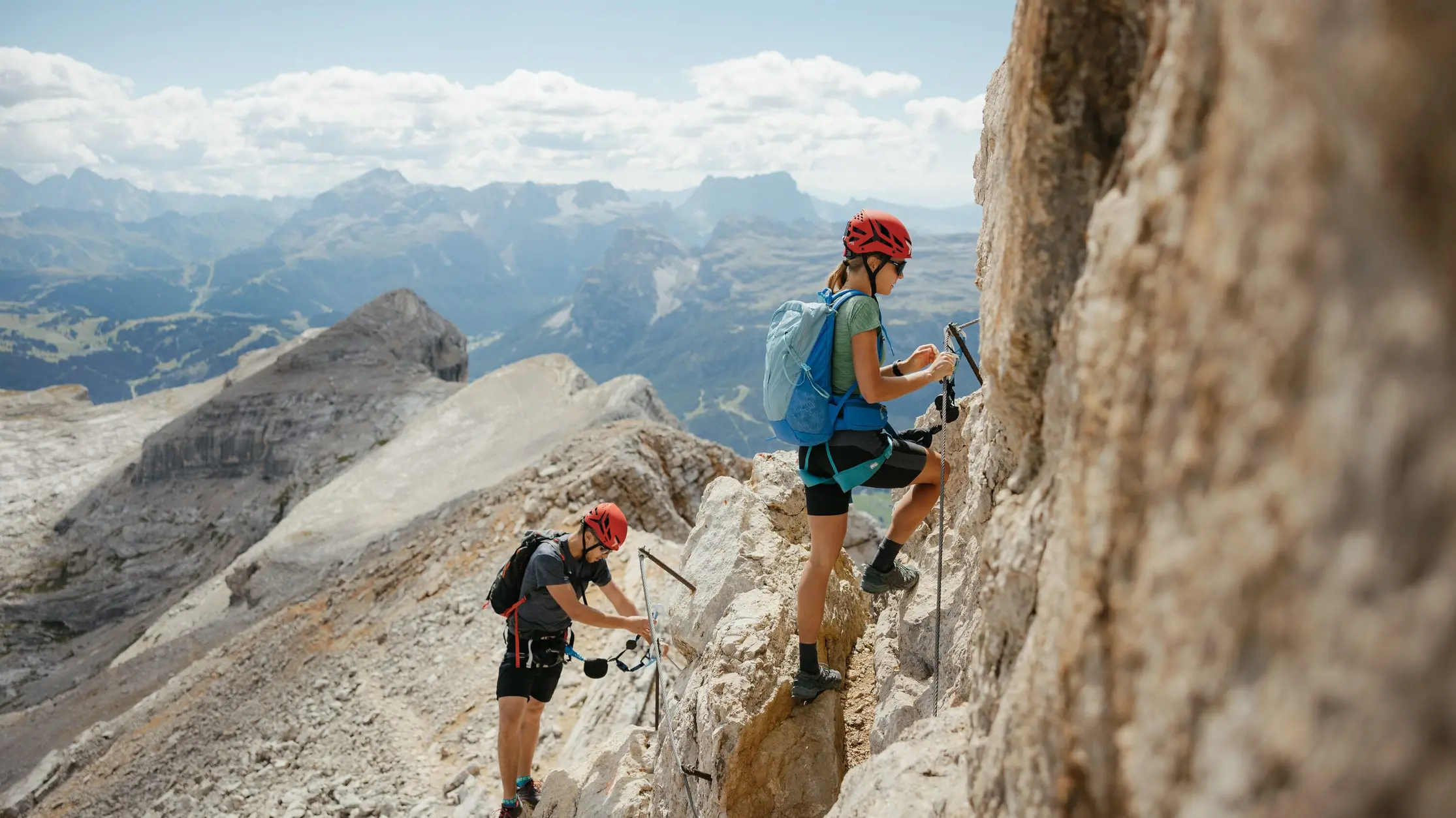 Via ferrata Piza dales Diesc 4 Gipfel Alta Badia