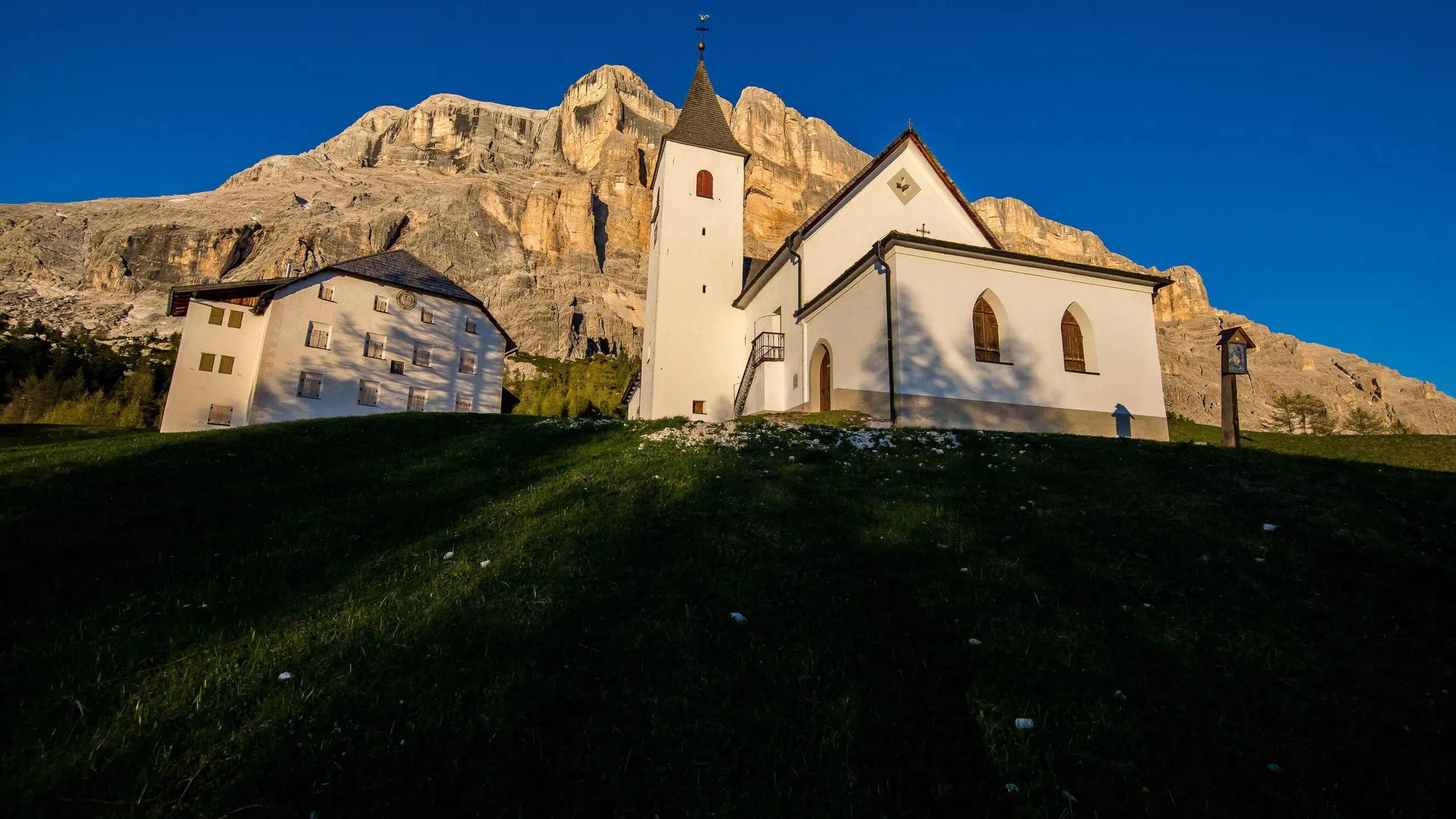 Church of La Crusc/Santa Croce in summer