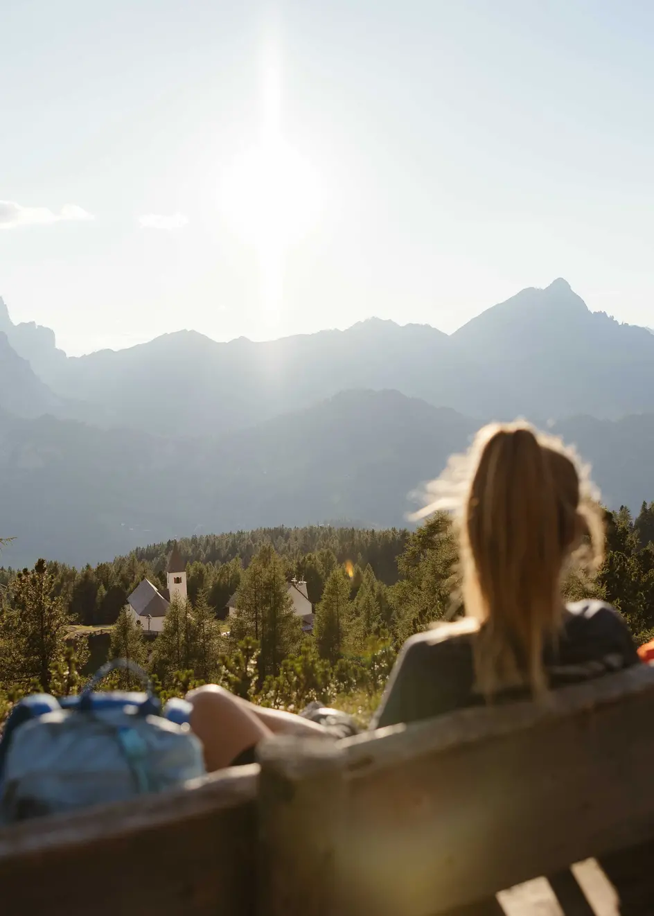 Viewpoint La Crusc nelle Dolomiti