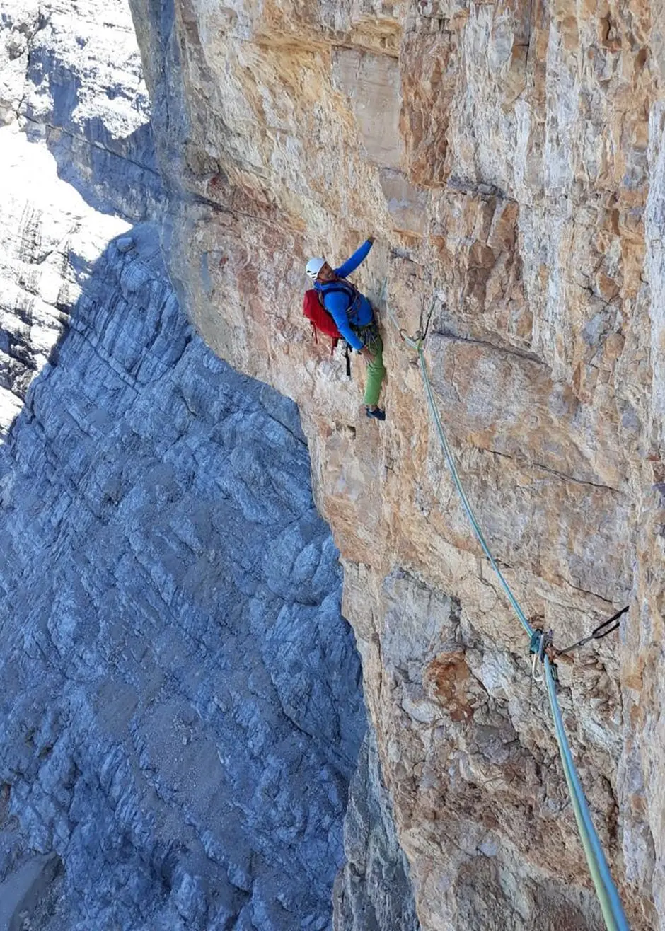 Freeclimbing Cima Dieci Sasso Croce