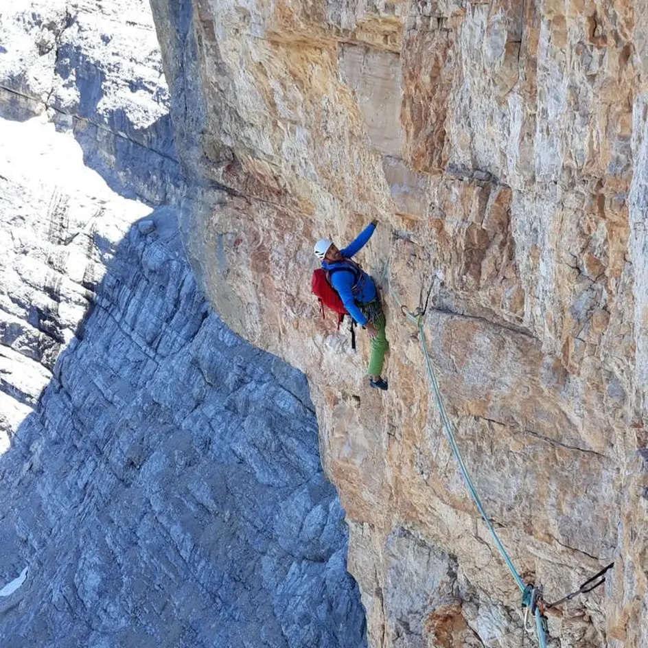 Freeclimbing Cima Dieci Sasso Croce