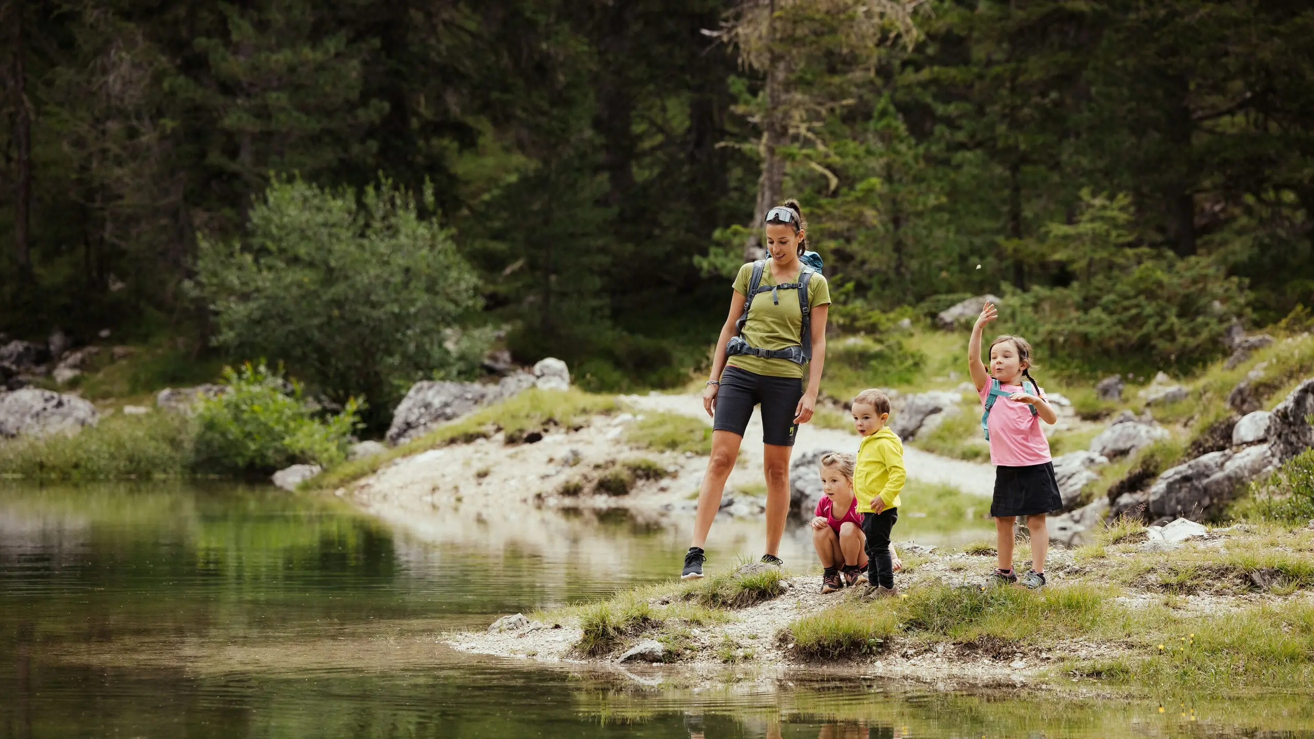 Sommerwanderung zum Lech dla Le in Alta Badia