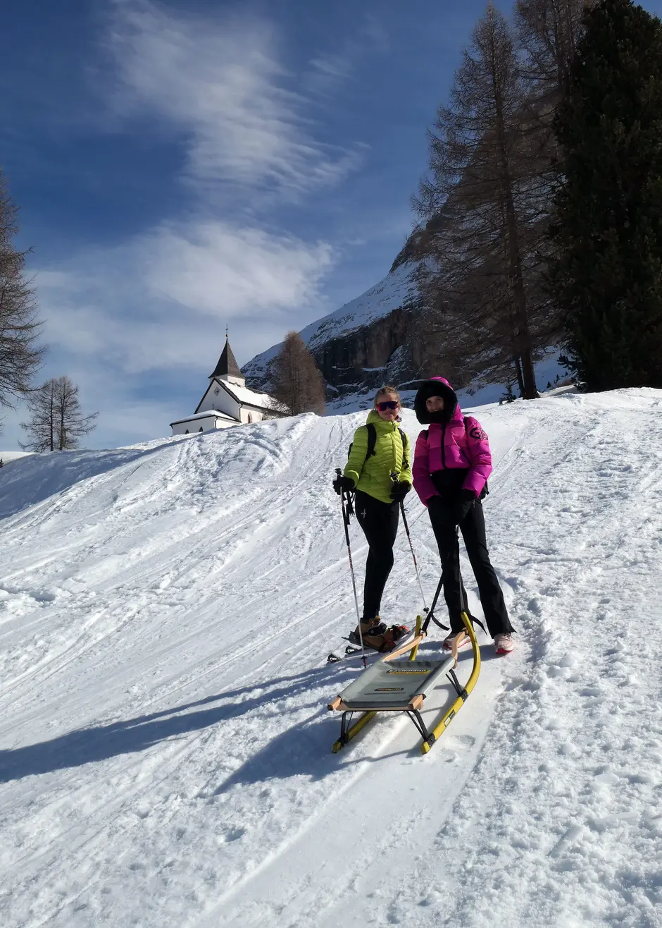 Sledging La Crusc/Santa Croce