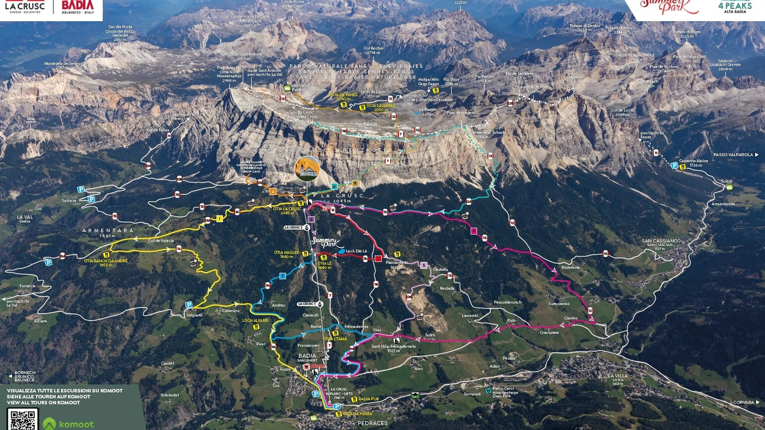 Cartina passeggiate 2026